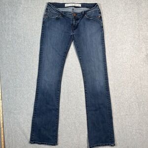 Barbell Apparel Jeans Womens 31L Blue Straight Leg Stretch Mid Rise Athletic